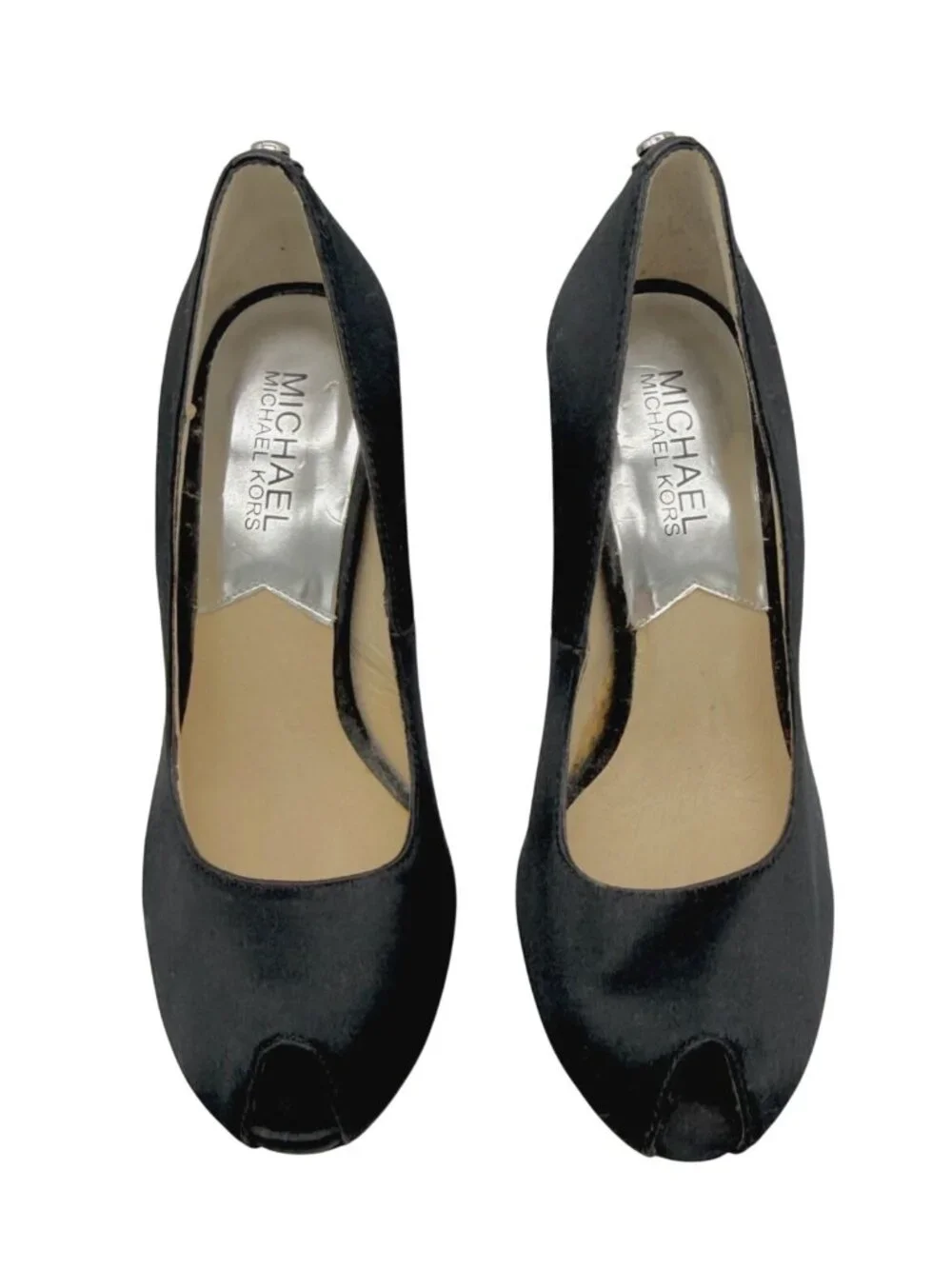 Michael Kors Nadia pumps Black Rhinestone embellished heel - Size 5